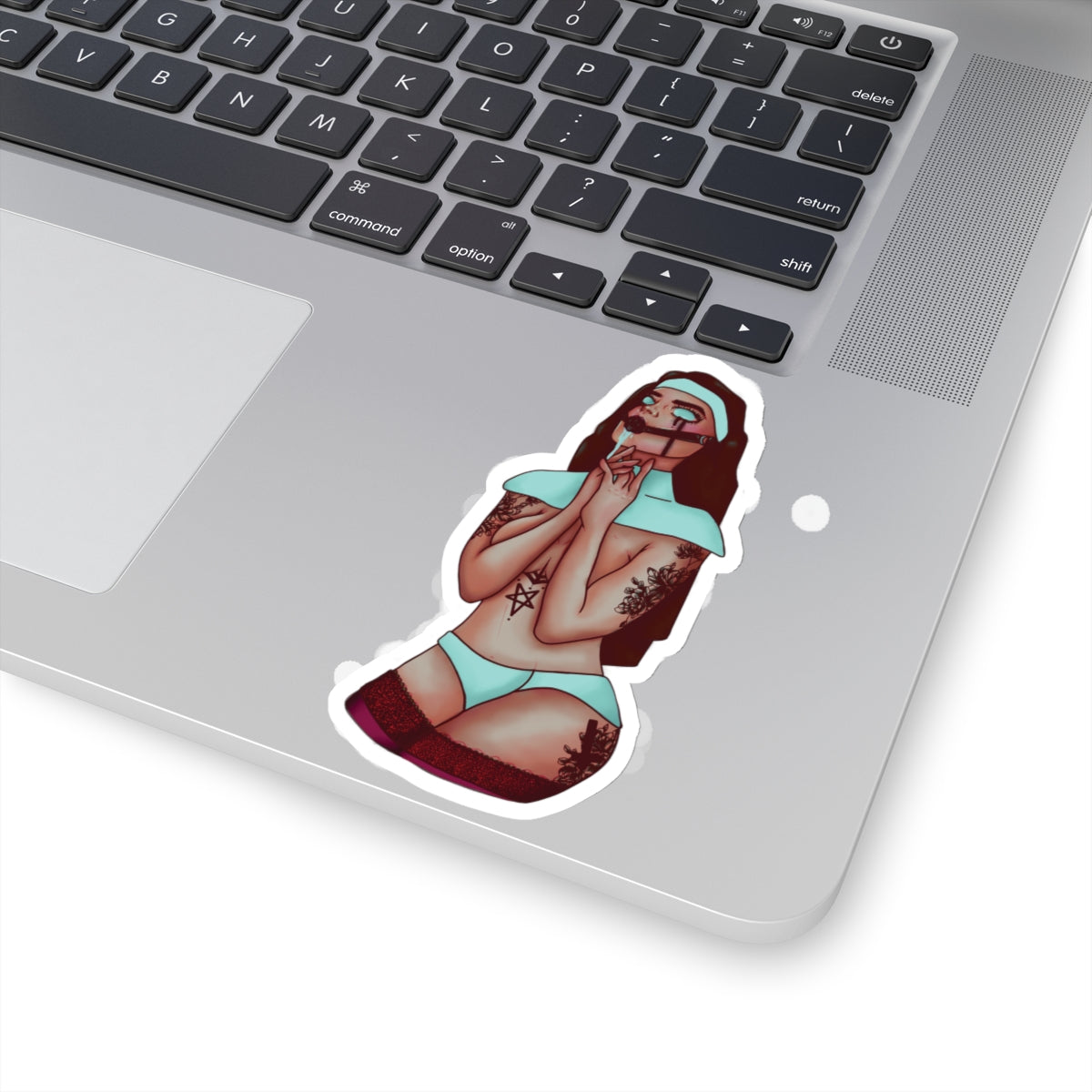 Gagged Nun Sticker