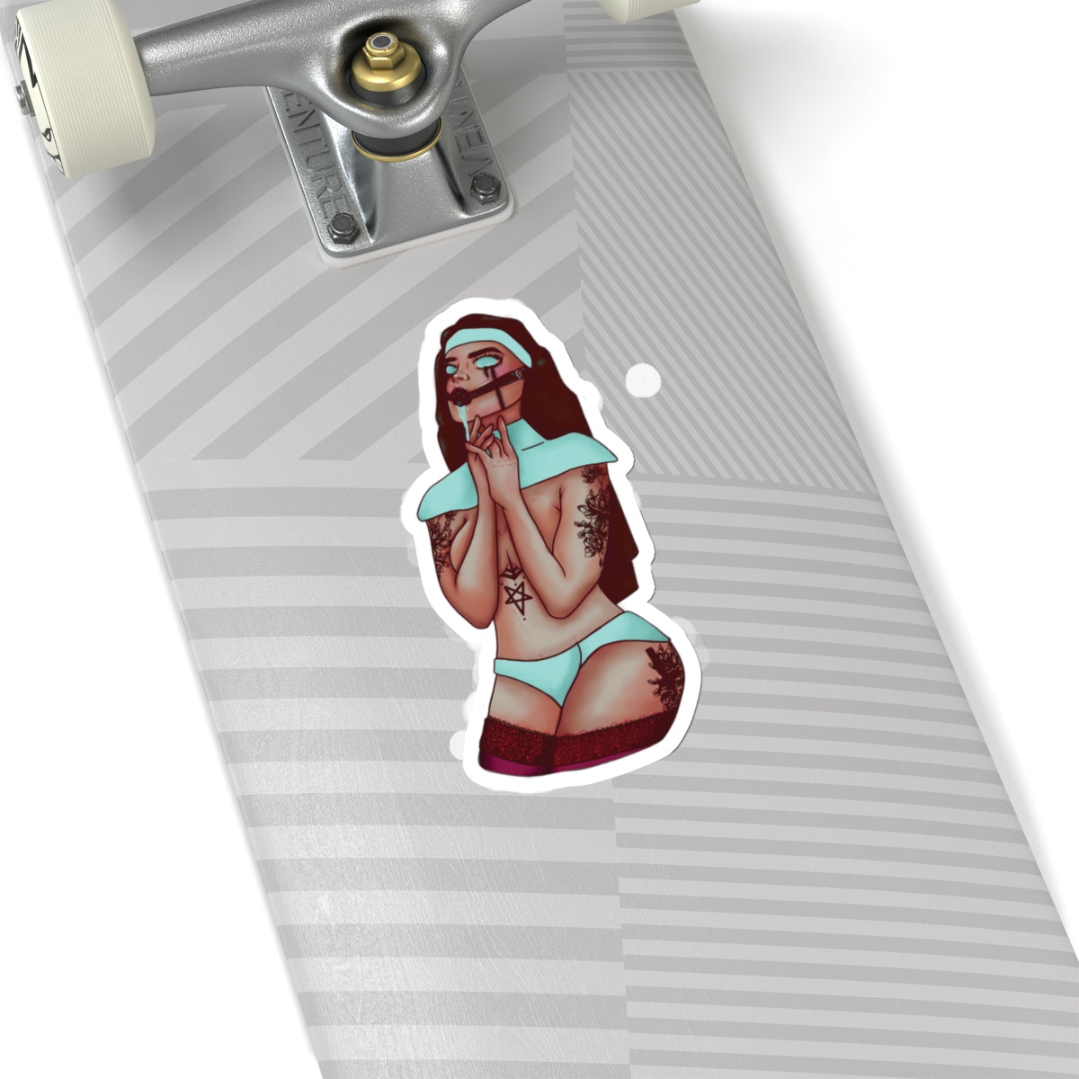 Gagged Nun Sticker