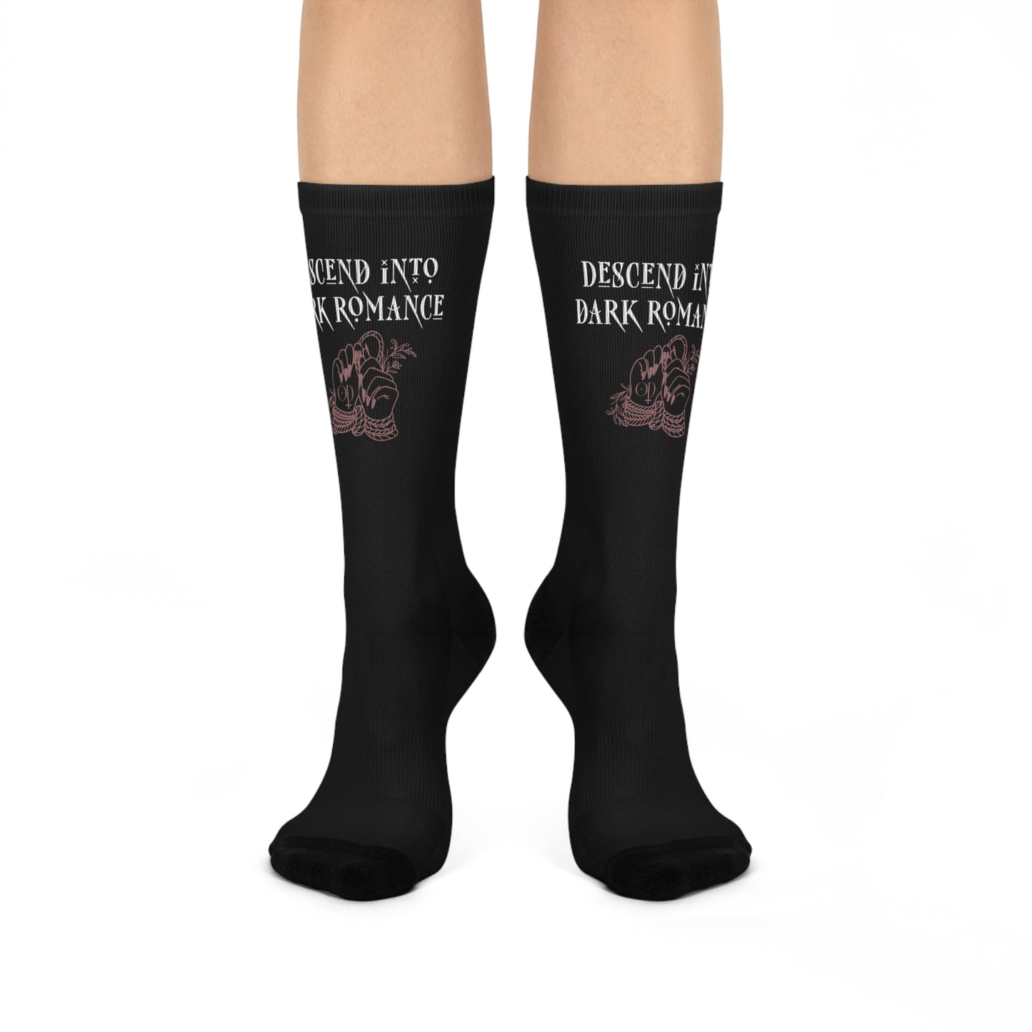 Descend Into Dark Romance - Cushioned Crew Socks