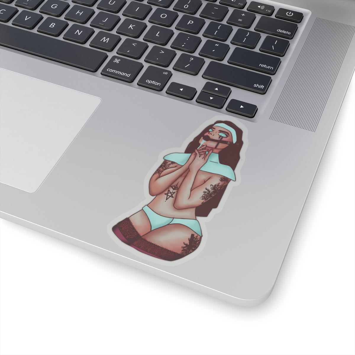 Gagged Nun Sticker