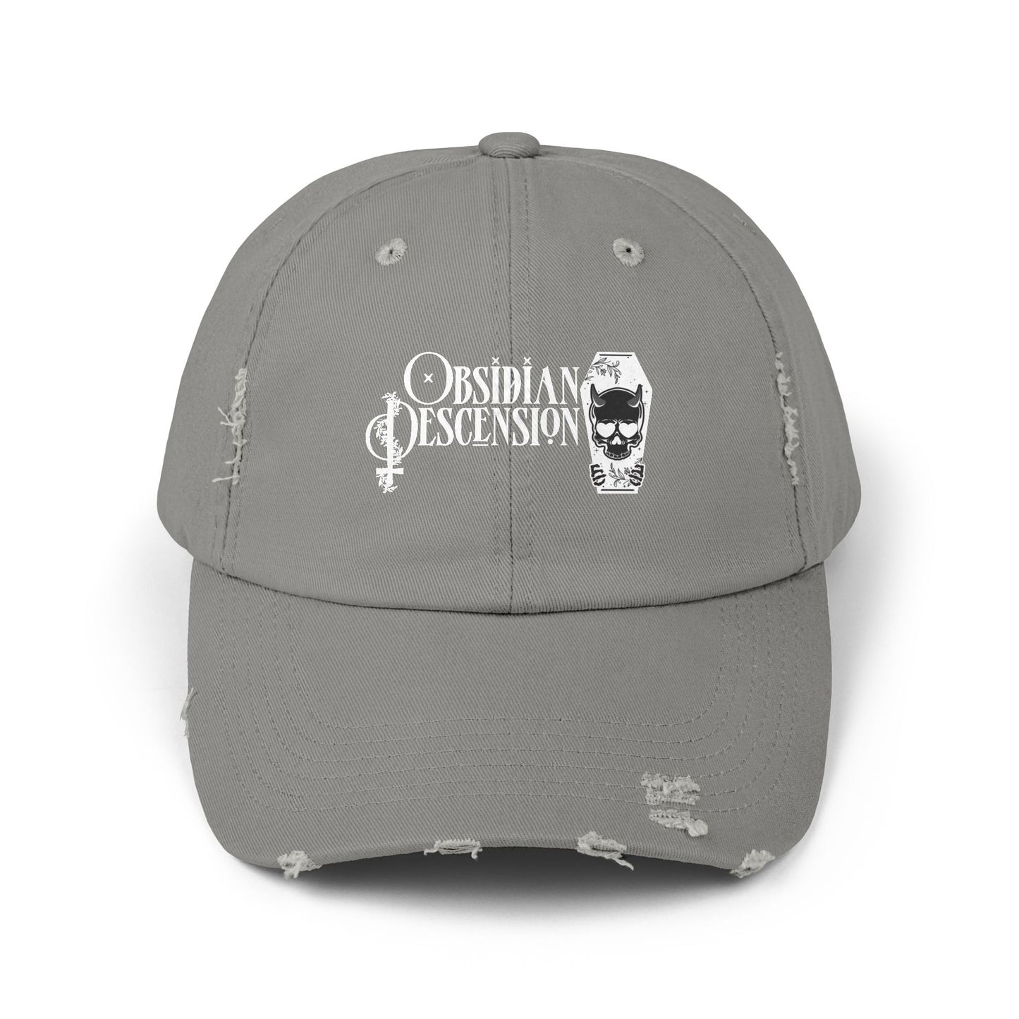 Obsidian Descension Unisex Distressed Cap