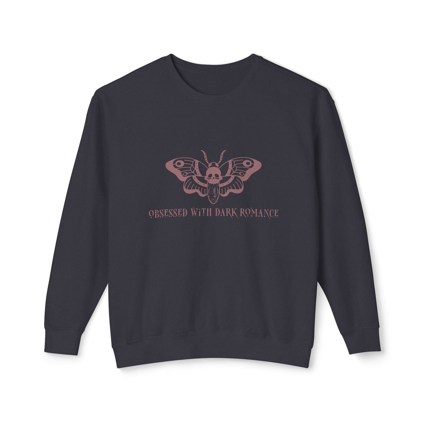 Obsessed With Dark Romance - Unisex Lightweight Crewneck Sweatshirt