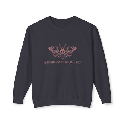 Obsessed With Dark Romance - Unisex Lightweight Crewneck Sweatshirt