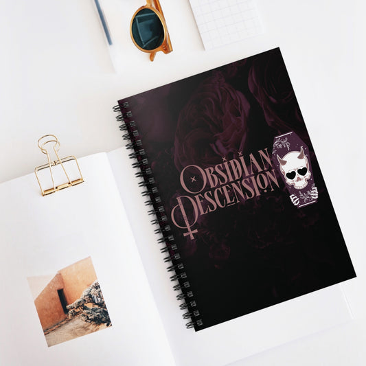 Obsidian Descension Spiral Notebook - Ruled Line