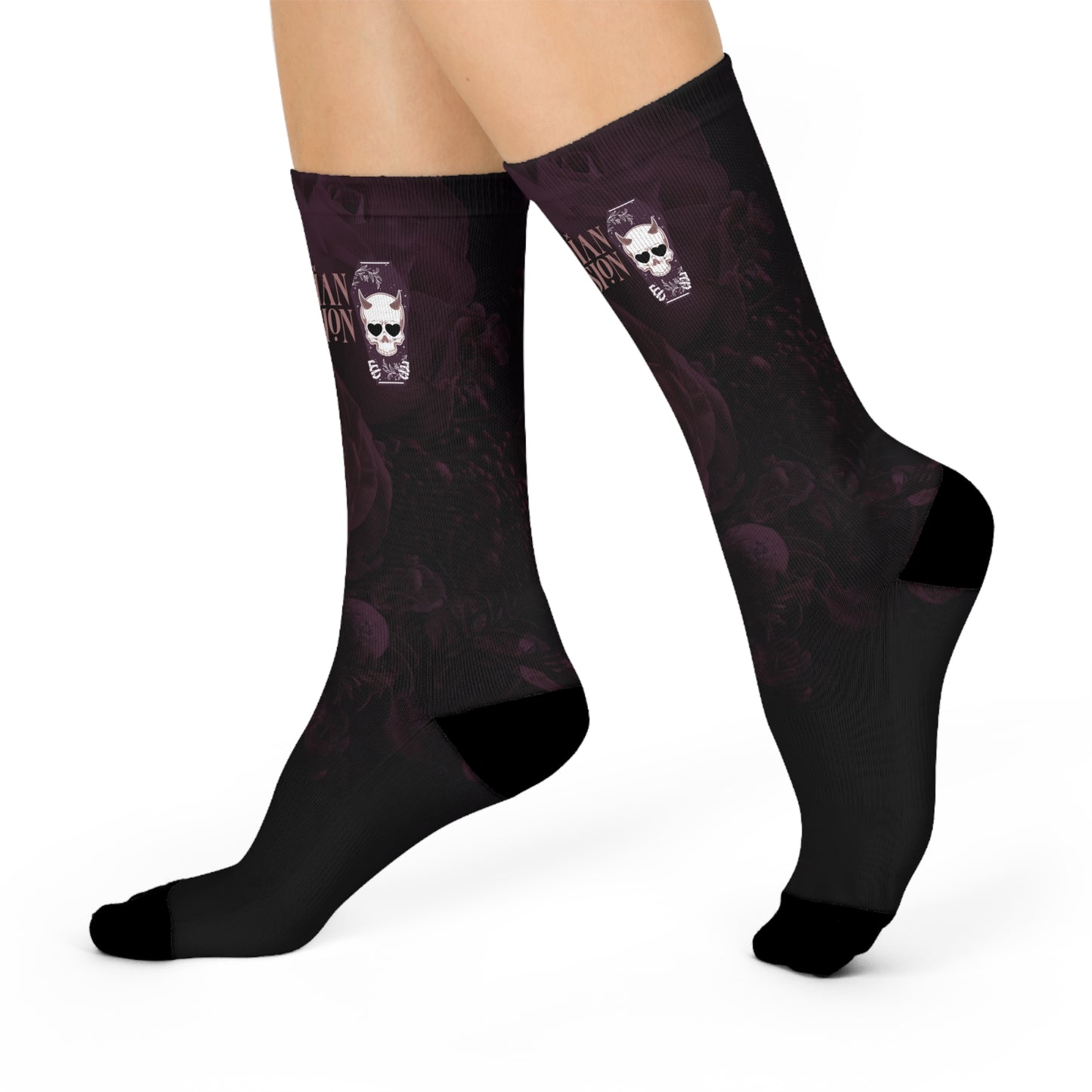 Obsidian Descension - Cushioned Crew Socks