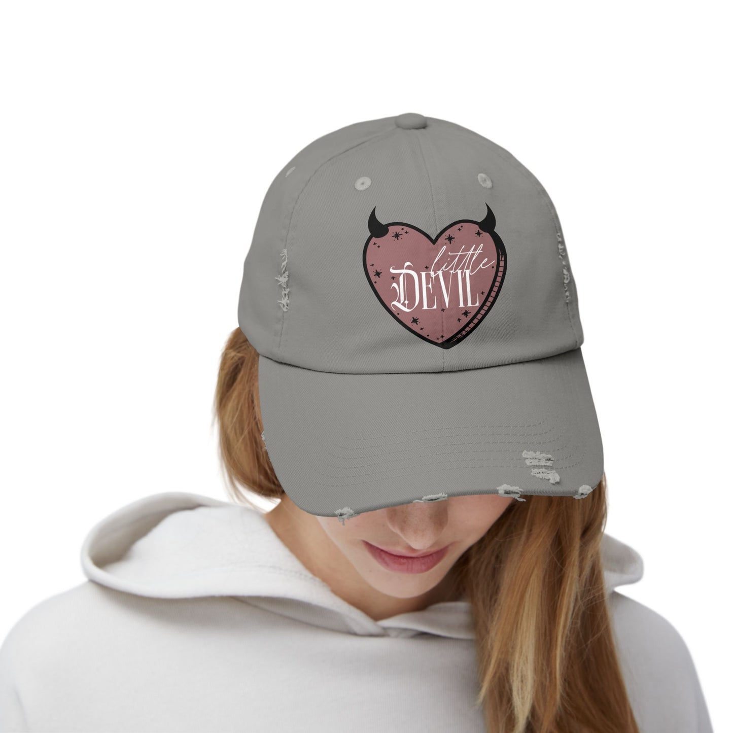 Little Devil Unisex Distressed Cap