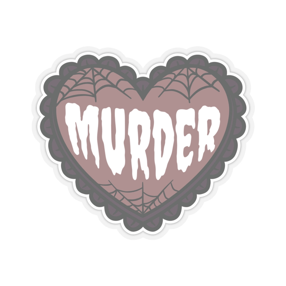 Murder Heart Sticker