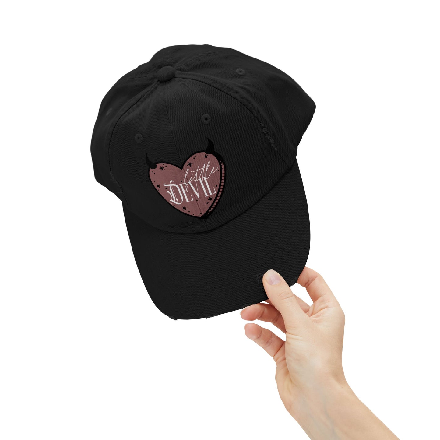 Little Devil Unisex Distressed Cap