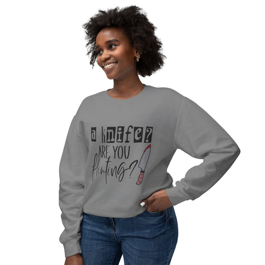 A Knife? - Unisex Lightweight Crewneck Sweatshirt