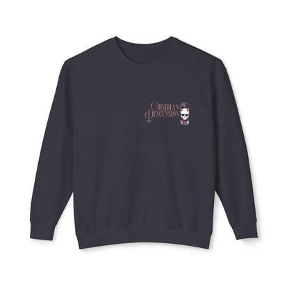 Descend Into Dark Romance - Unisex Lightweight Crewneck Sweatshirt