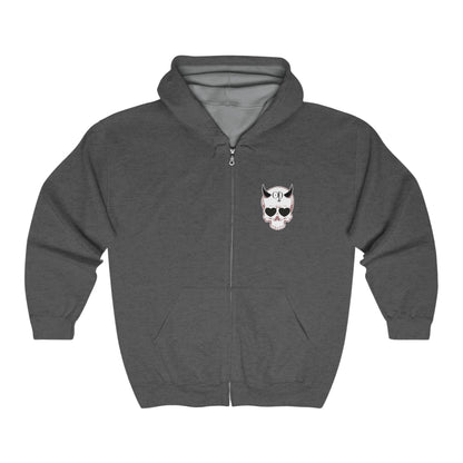 Obsidian Devil - Full Zip Hooded Sweatshirt