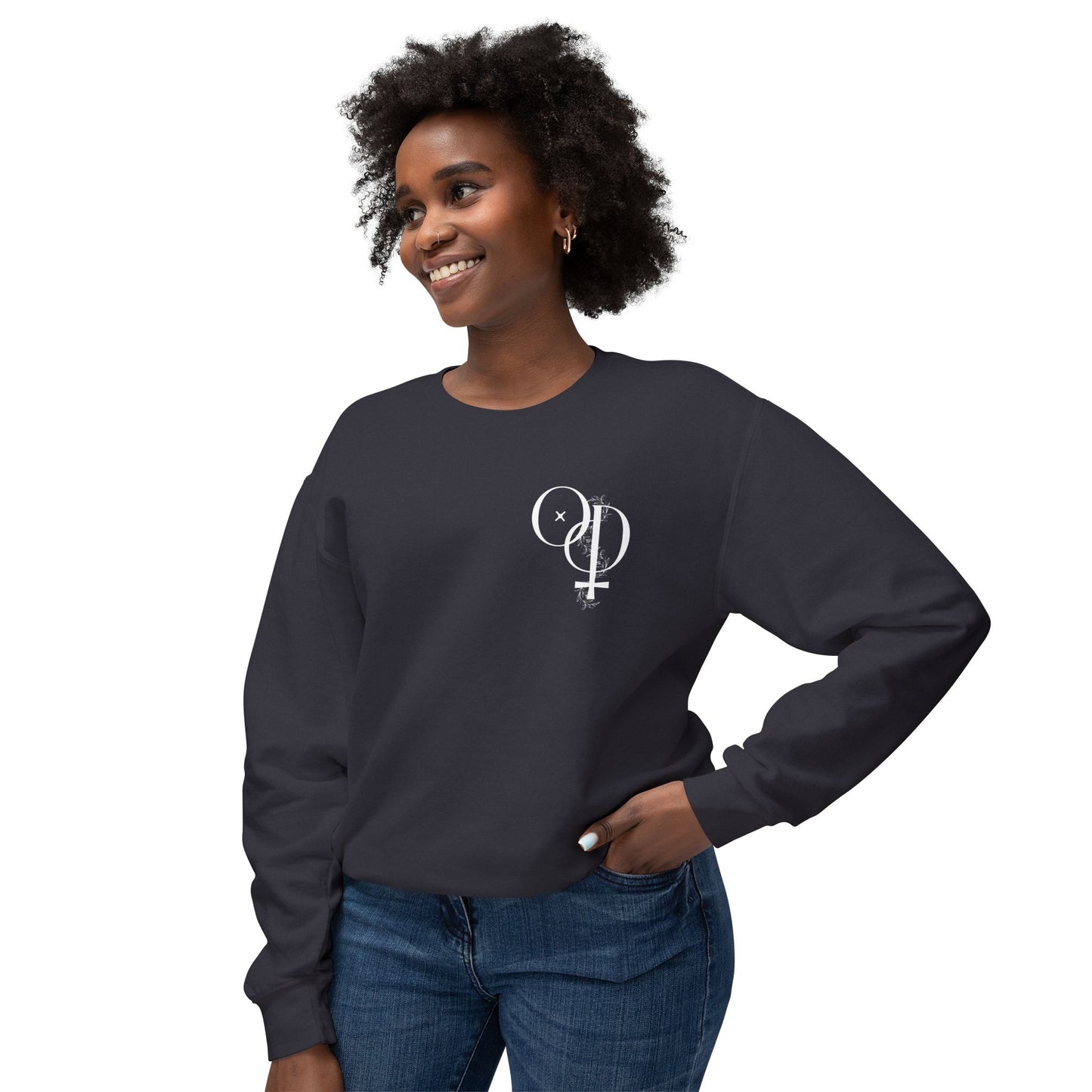 Snow Angel - Unisex Lightweight Crewneck Sweatshirt