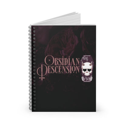 Obsidian Descension Spiral Notebook - Ruled Line