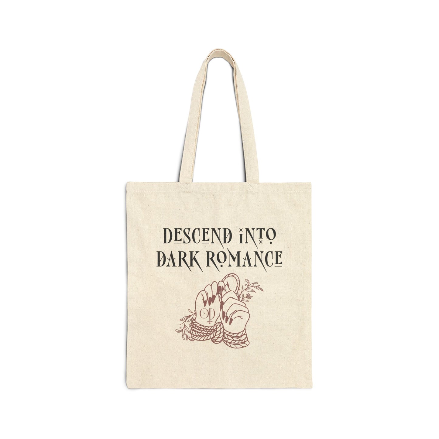 Descend Into Dark Romance Cotton Canvas Tote Bag