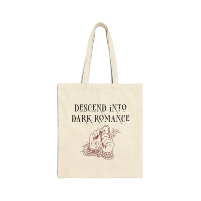 Descend Into Dark Romance Cotton Canvas Tote Bag