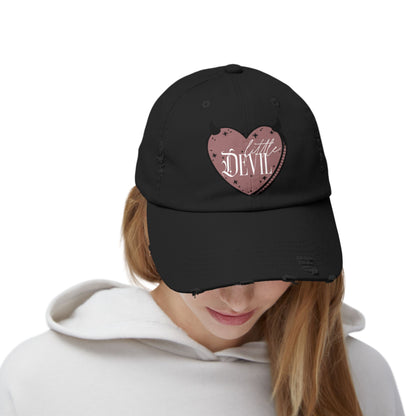 Little Devil Unisex Distressed Cap