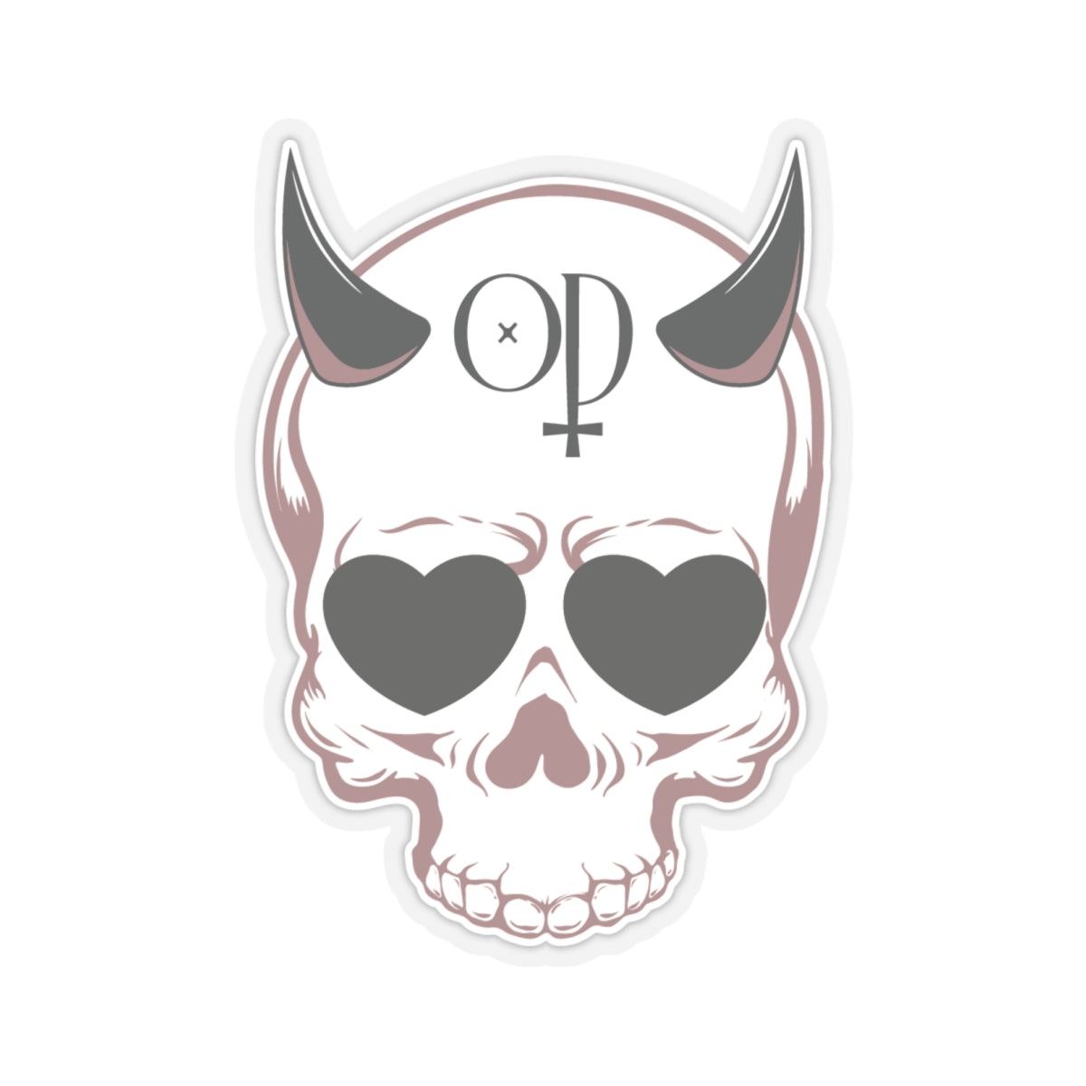 Obsidian Descension Skull Sticker