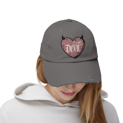 Little Devil Unisex Distressed Cap