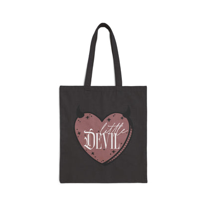 Little Devil Cotton Canvas Tote Bag