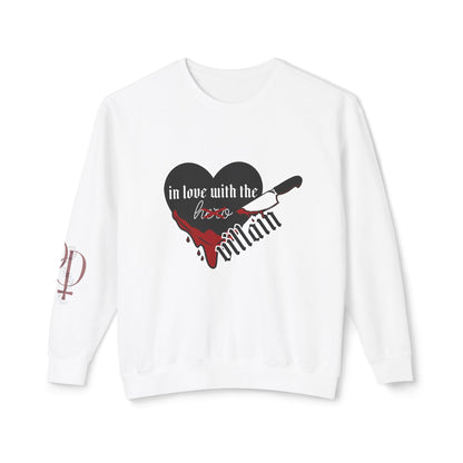 In Love with the Villain - Unisex Lightweight Crewneck Sweatshirt