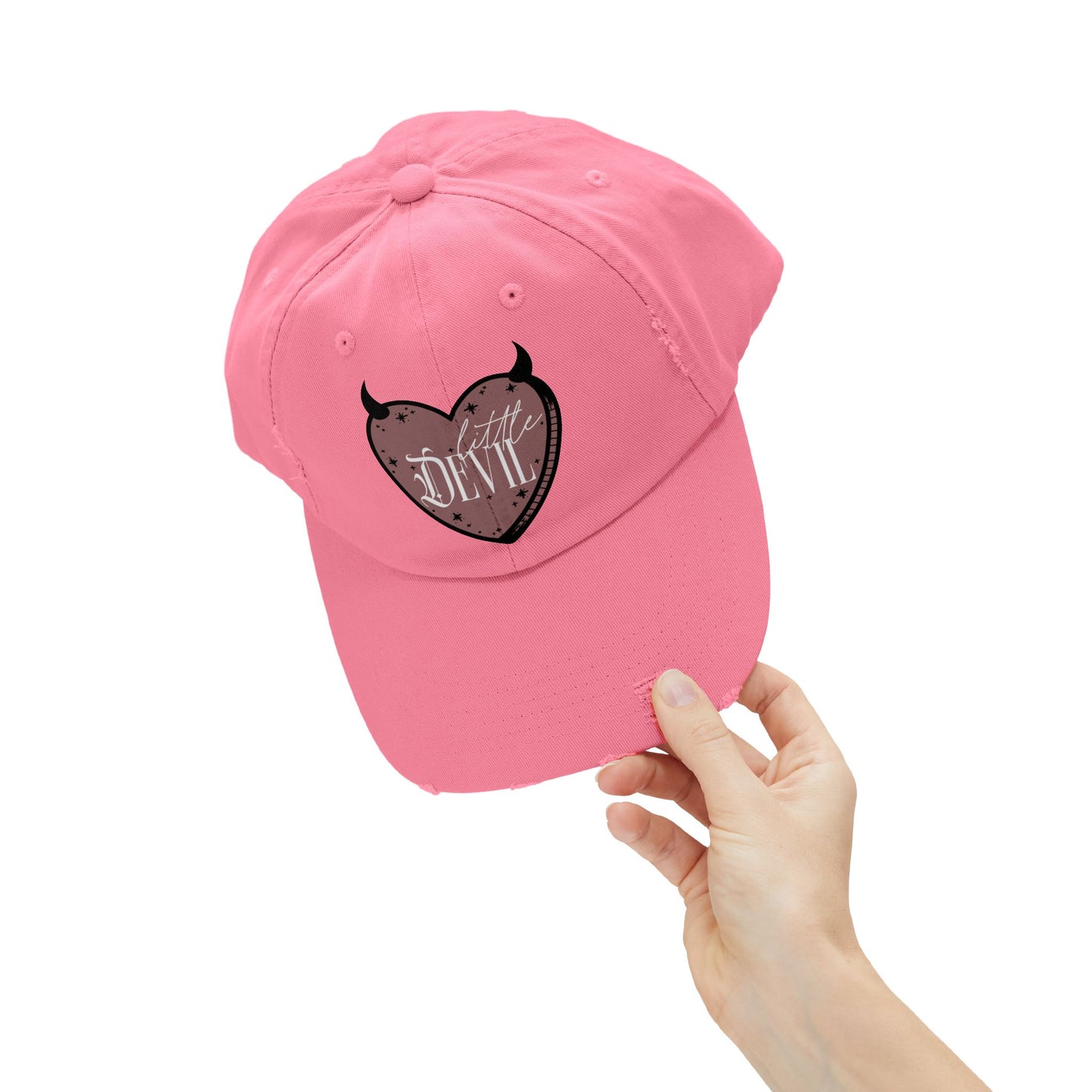 Little Devil Unisex Distressed Cap