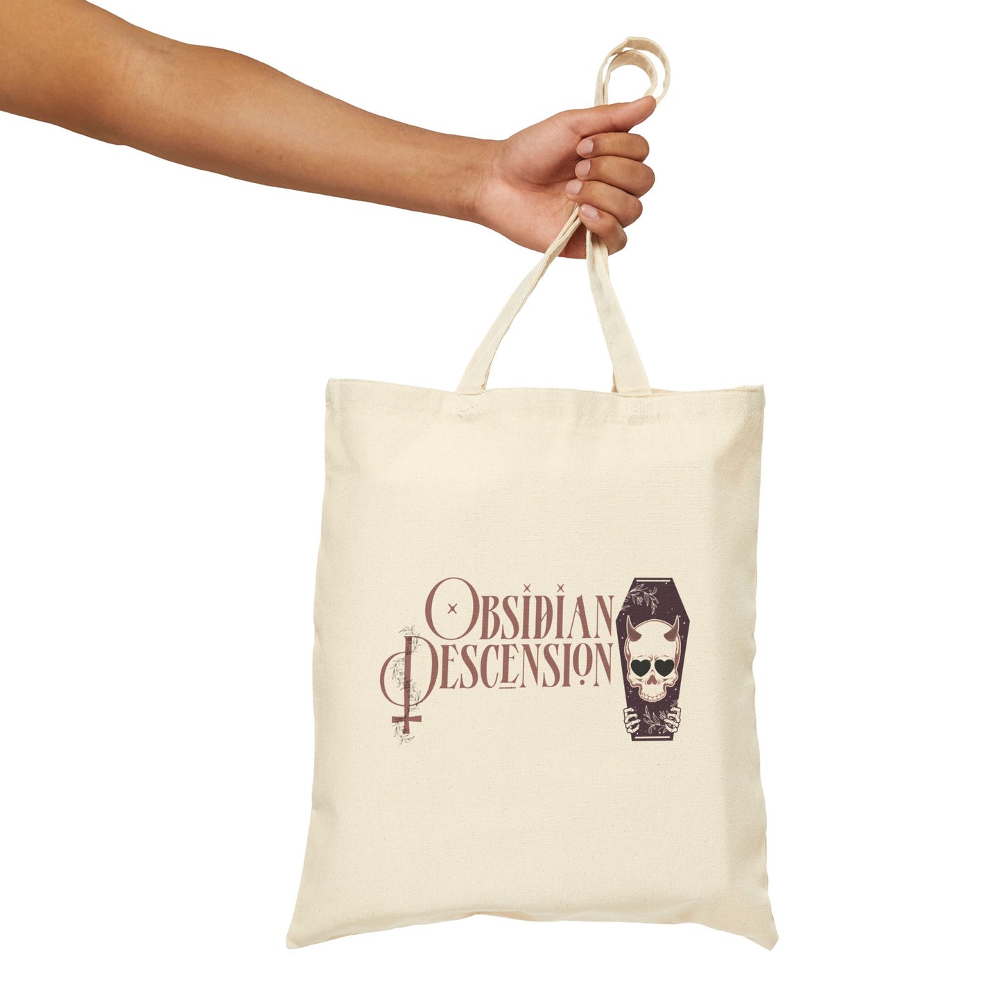 Obsidian Descension Logo Canvas Tote Bag