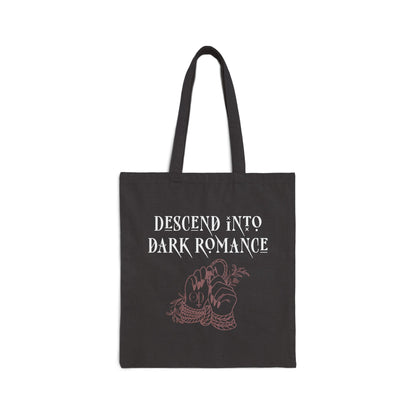 Descend Into Dark Romance Cotton Canvas Tote Bag