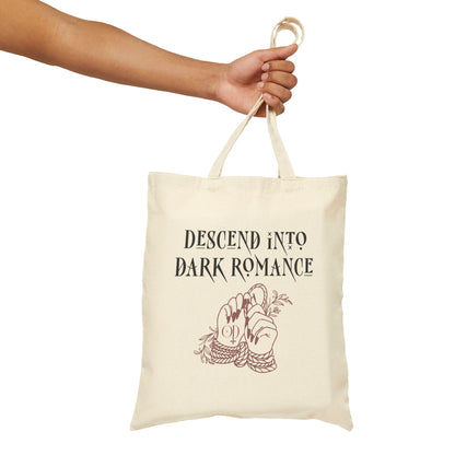 Descend Into Dark Romance Cotton Canvas Tote Bag