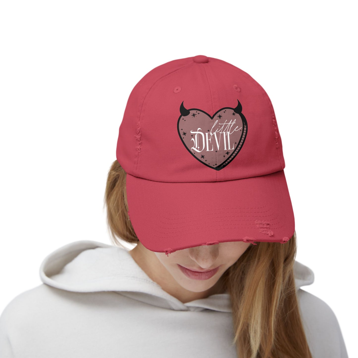 Little Devil Unisex Distressed Cap