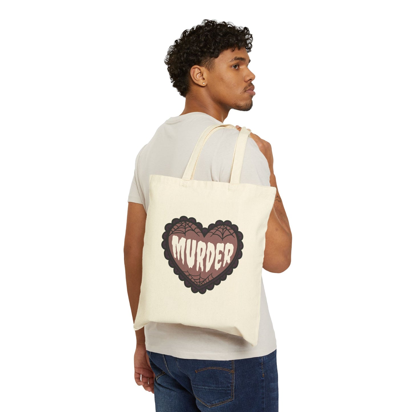 Murder Canvas Tote Bag