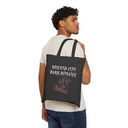 Descend Into Dark Romance Cotton Canvas Tote Bag