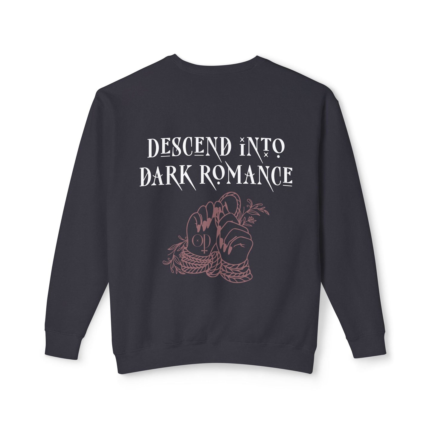 Descend Into Dark Romance - Unisex Lightweight Crewneck Sweatshirt