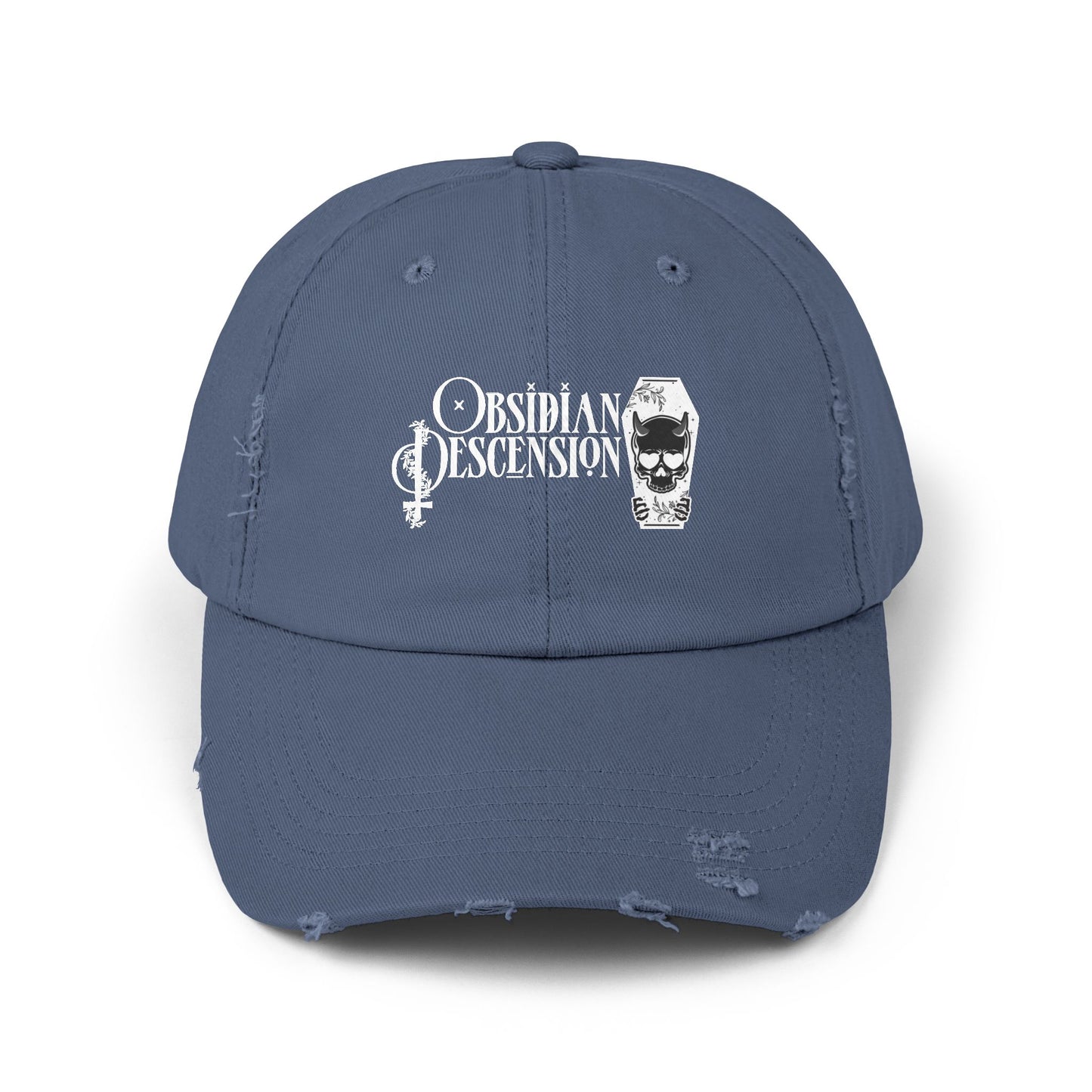 Obsidian Descension Unisex Distressed Cap