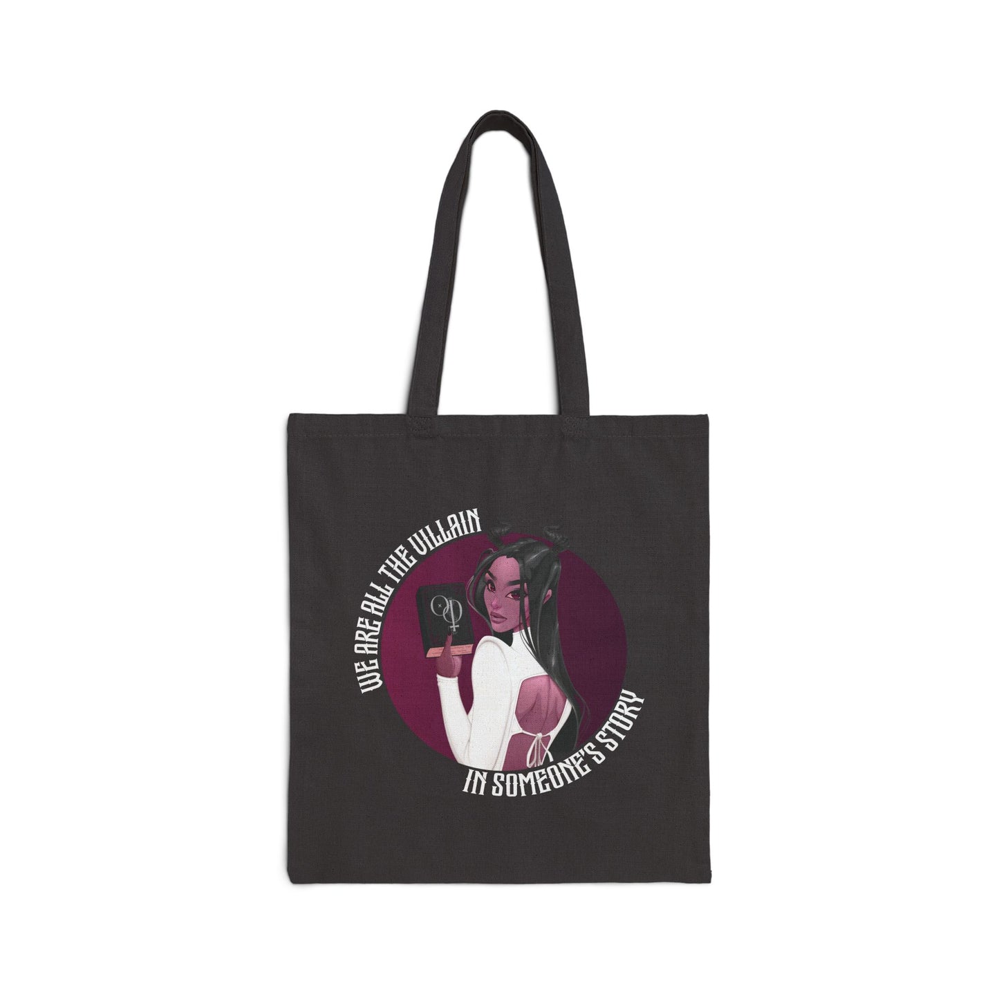 We Are All the Villain Cotton Canvas Tote Bag