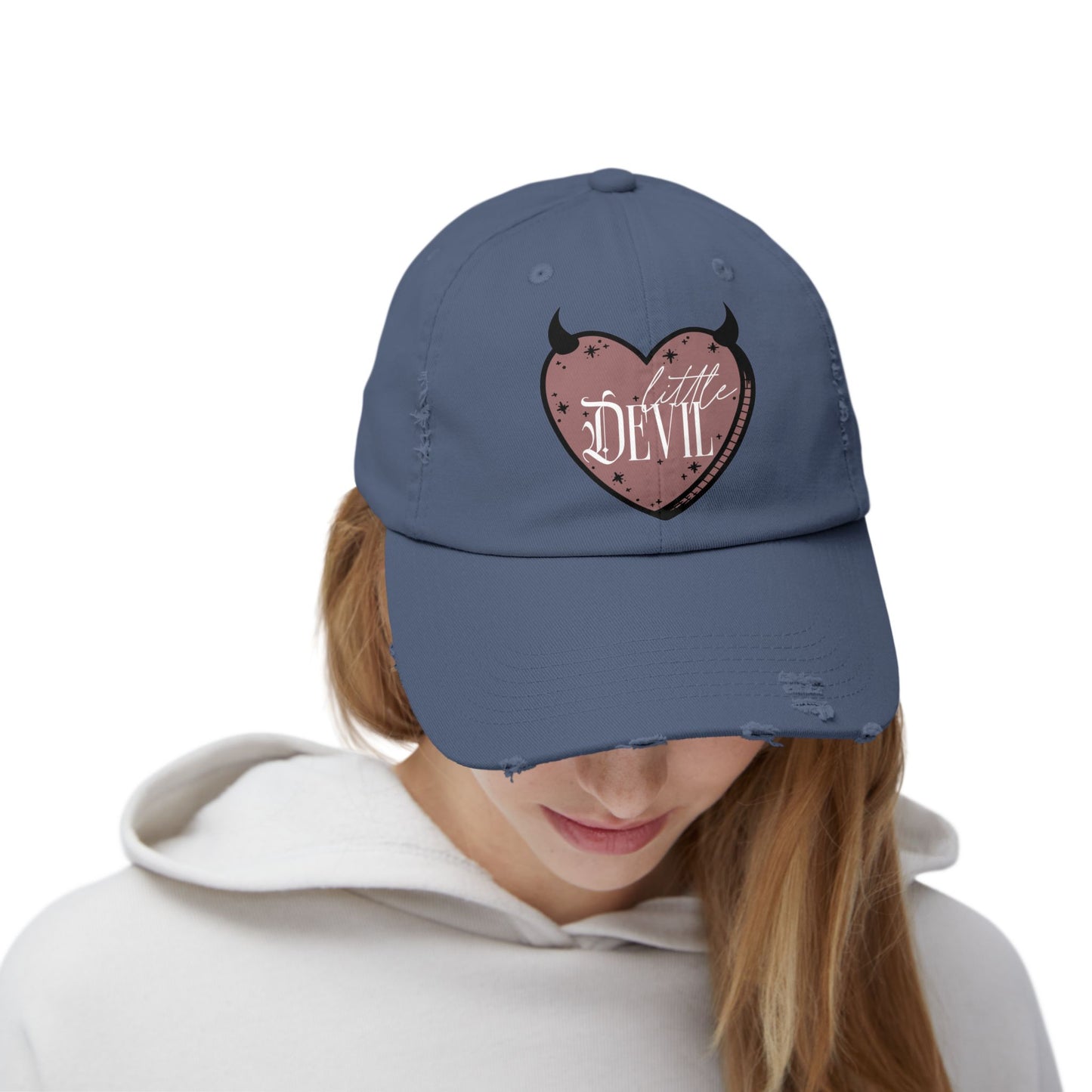 Little Devil Unisex Distressed Cap