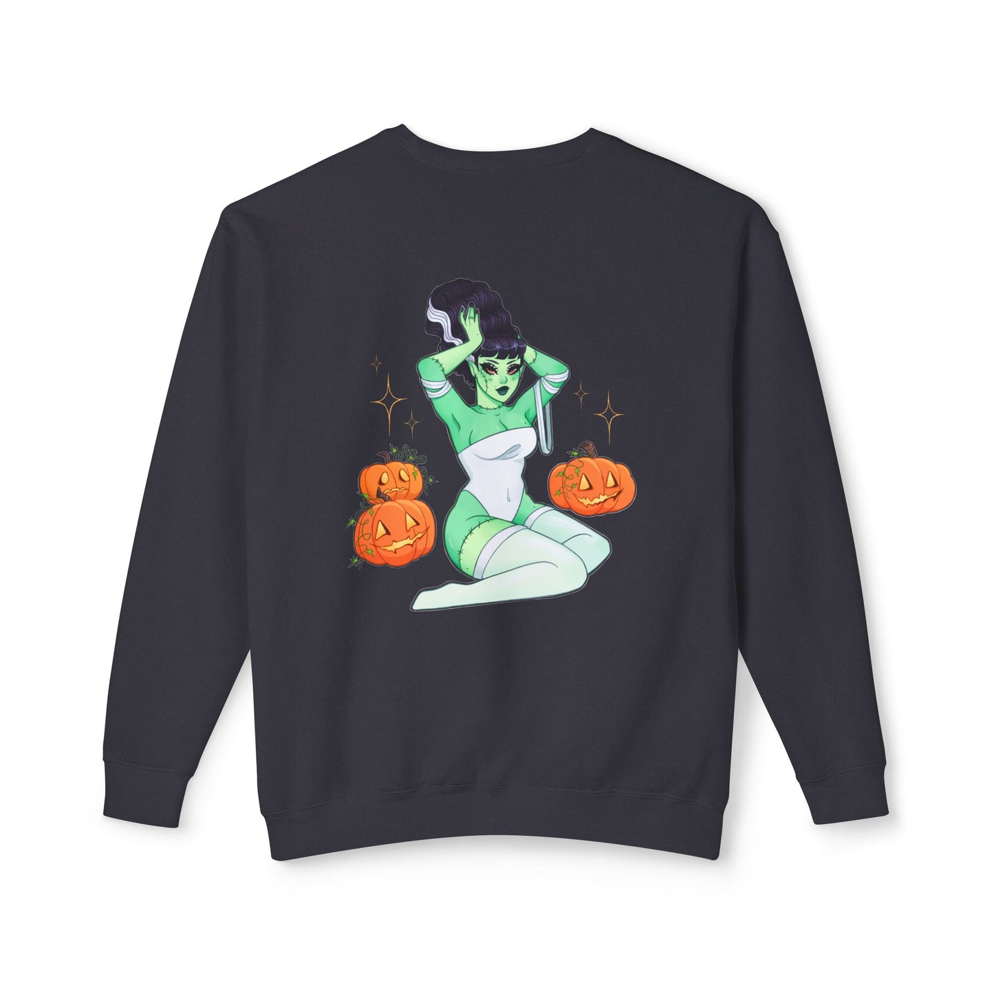 Girl Frankenstein - Unisex Lightweight Crewneck Sweatshirt