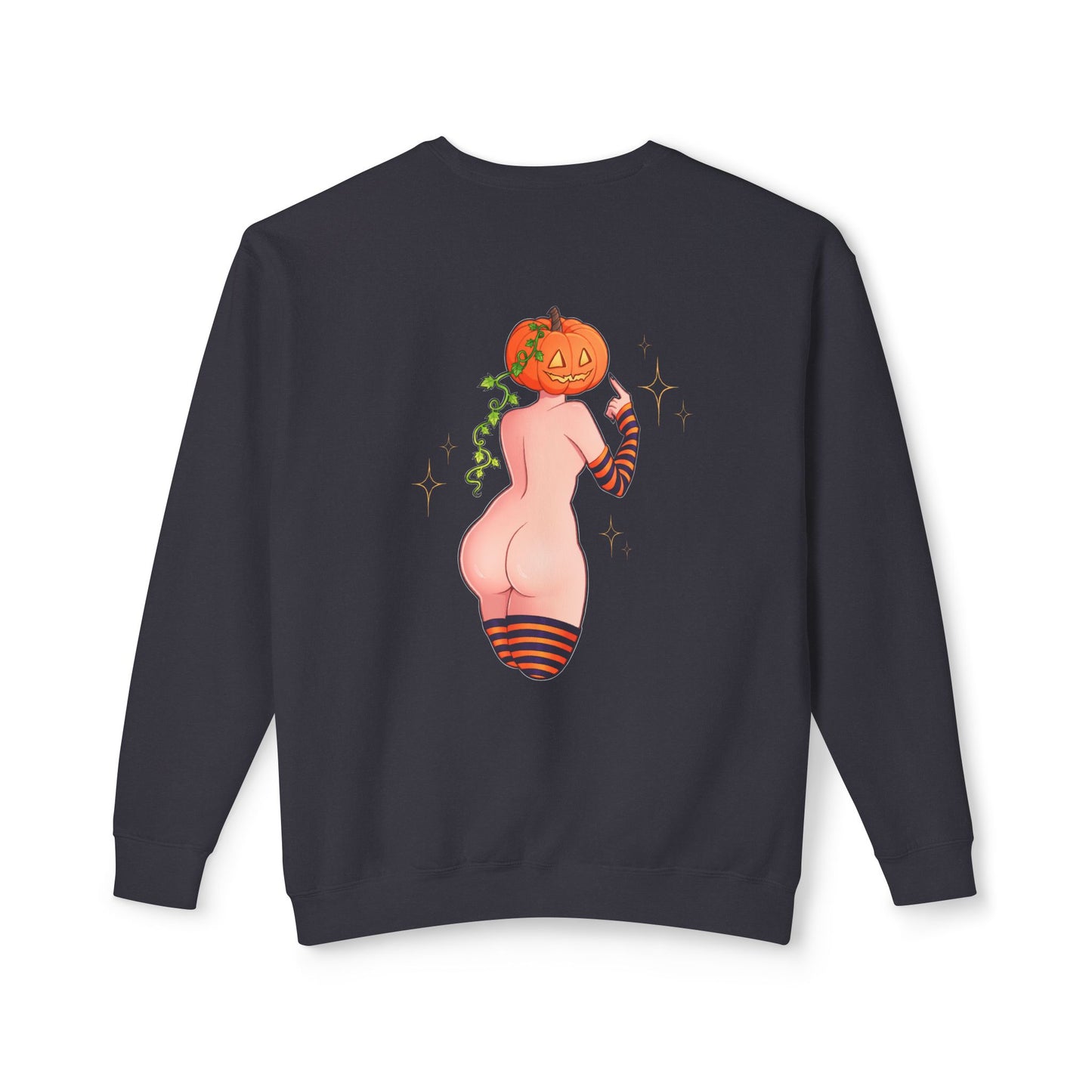 Pumpkin - Unisex Lightweight Crewneck Sweatshirt