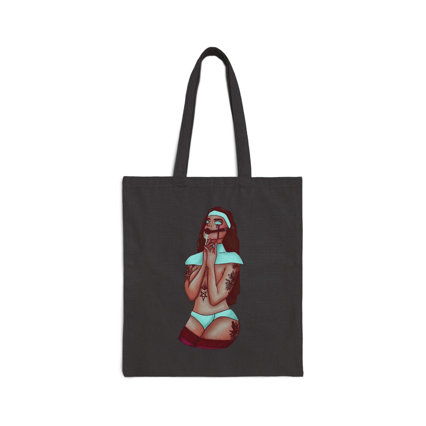 Gagged Nun Canvas Tote Bag