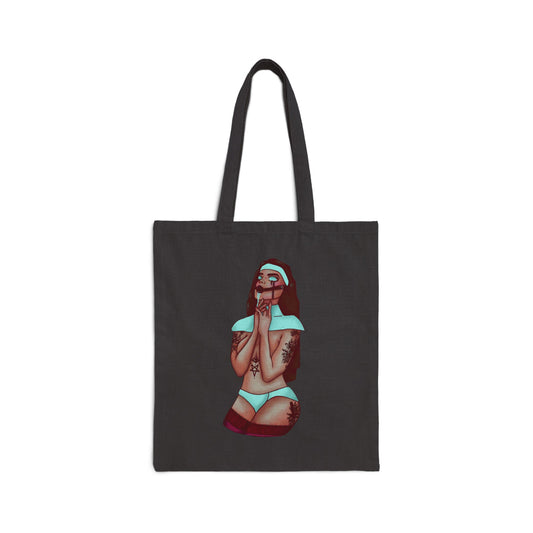 Gagged Nun Canvas Tote Bag