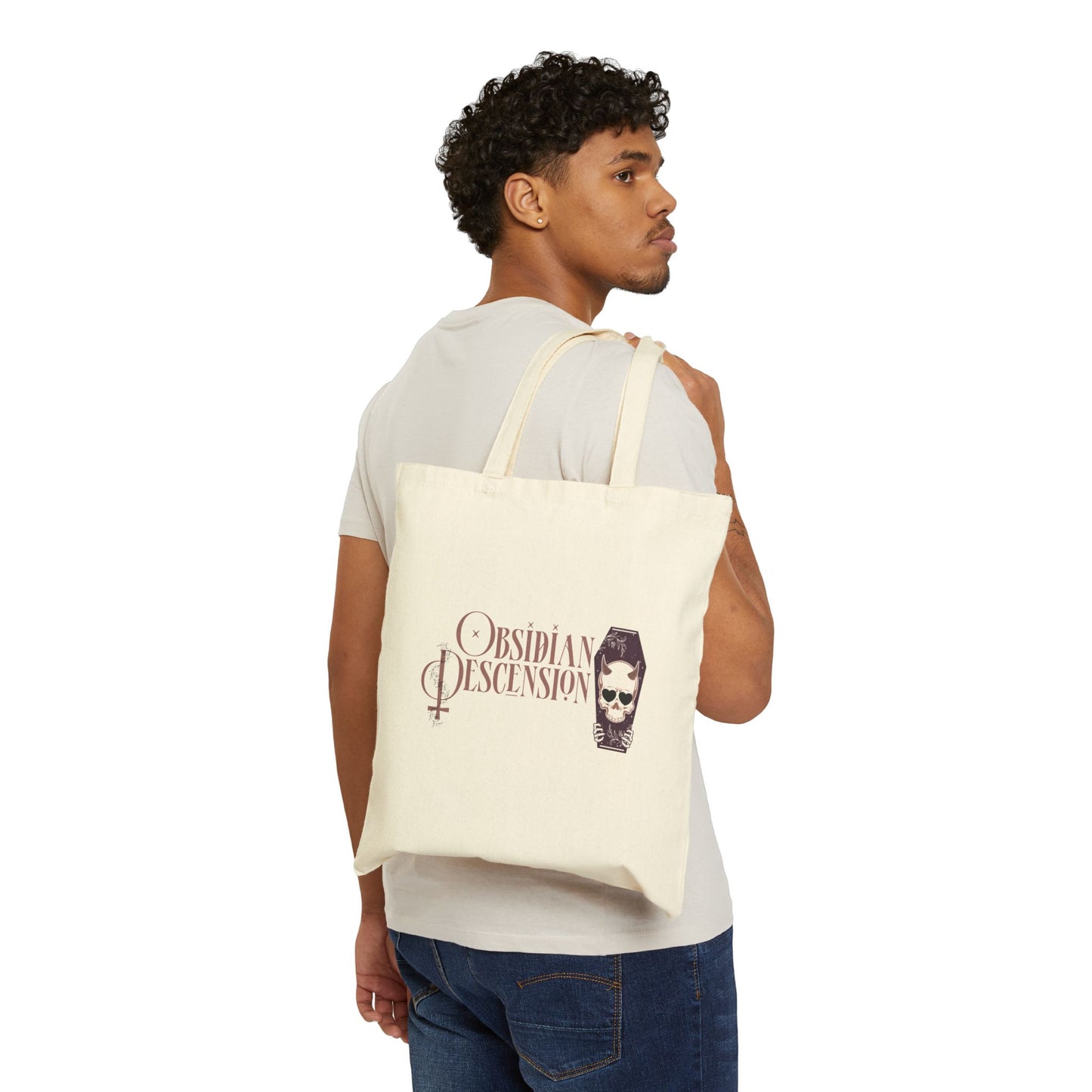 Obsidian Descension Logo Canvas Tote Bag