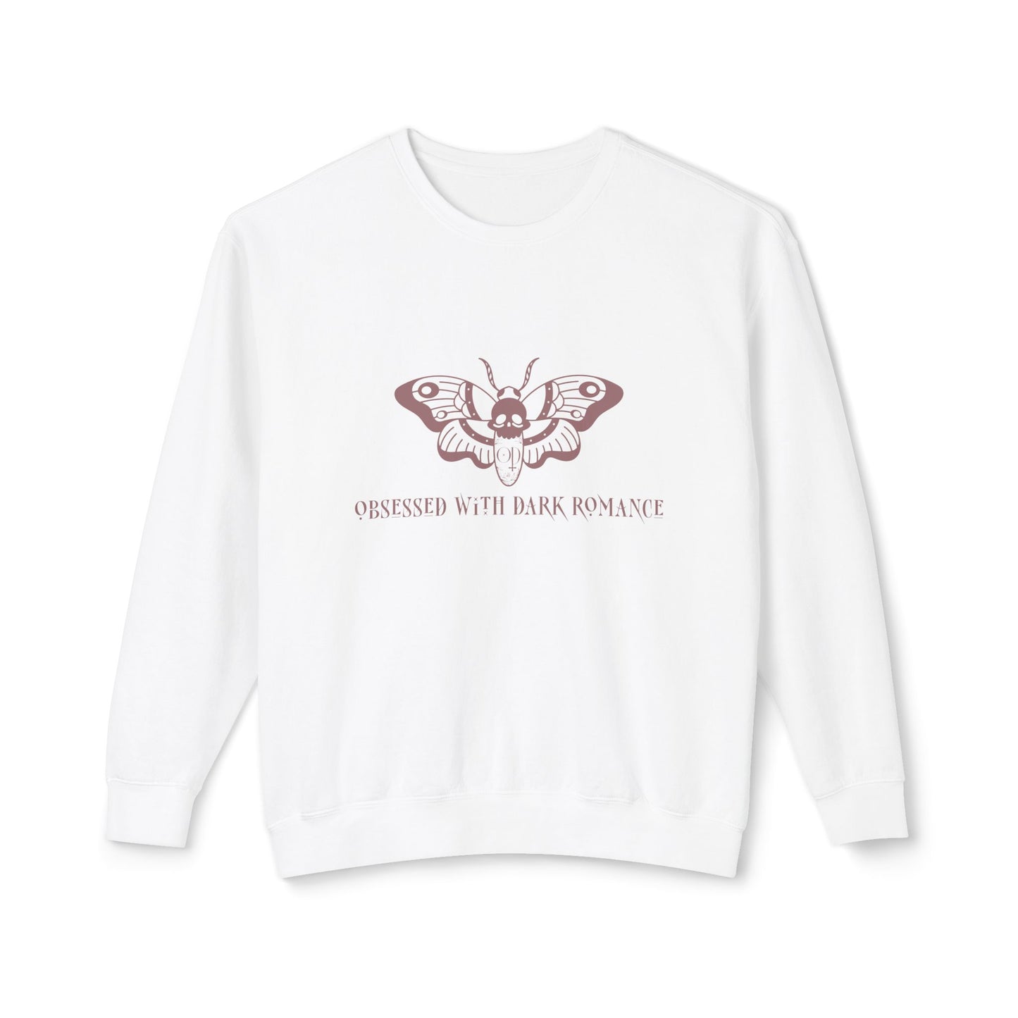 Obsessed With Dark Romance - Unisex Lightweight Crewneck Sweatshirt