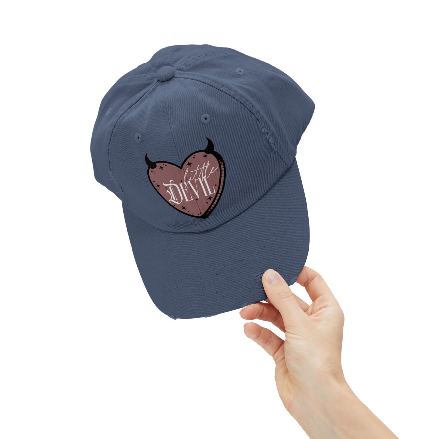 Little Devil Unisex Distressed Cap