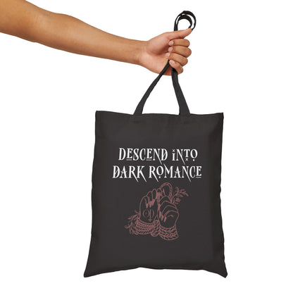 Descend Into Dark Romance Cotton Canvas Tote Bag