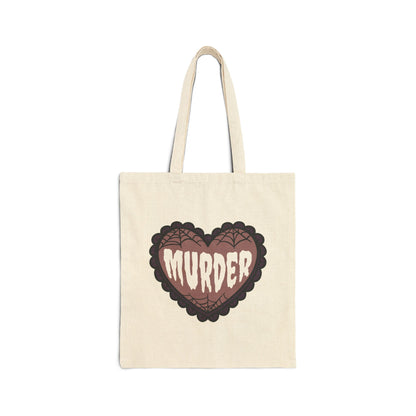 Murder Canvas Tote Bag