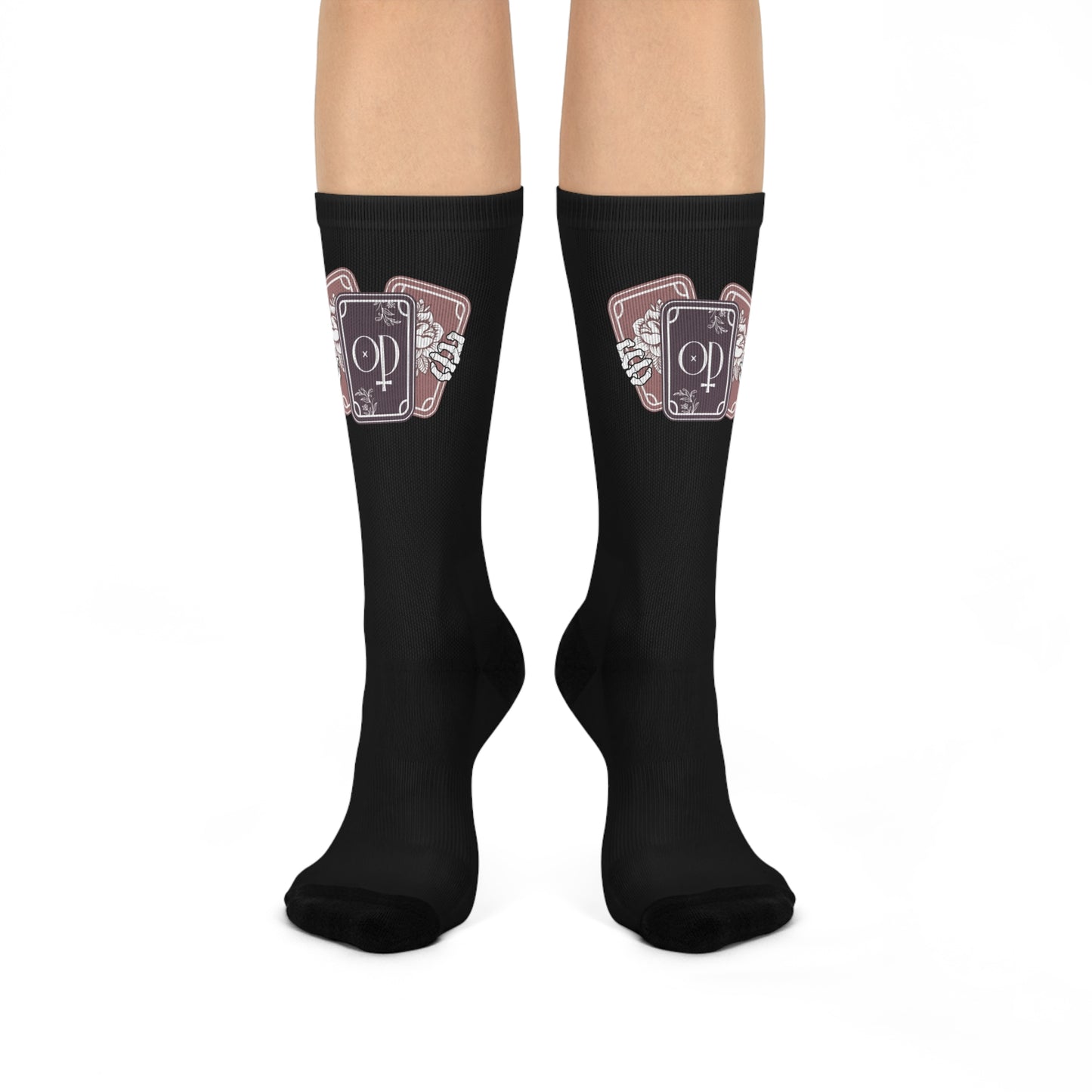 Obsidian Descension Tarot Cards - Cushioned Crew Socks