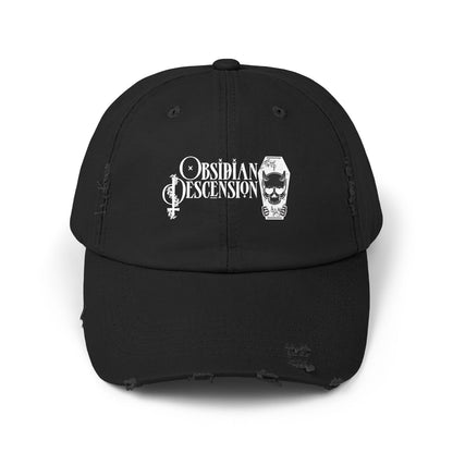 Obsidian Descension Unisex Distressed Cap