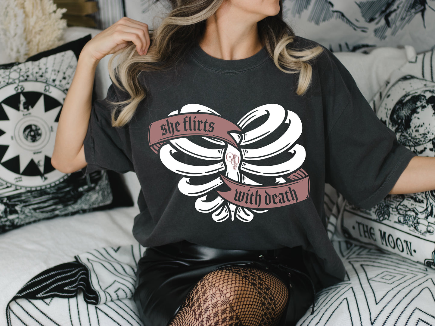 She Flirts With Death T-Shirt